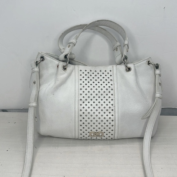 Cole Haan Ripley Small Satchel in optic white - Picture 1 of 11